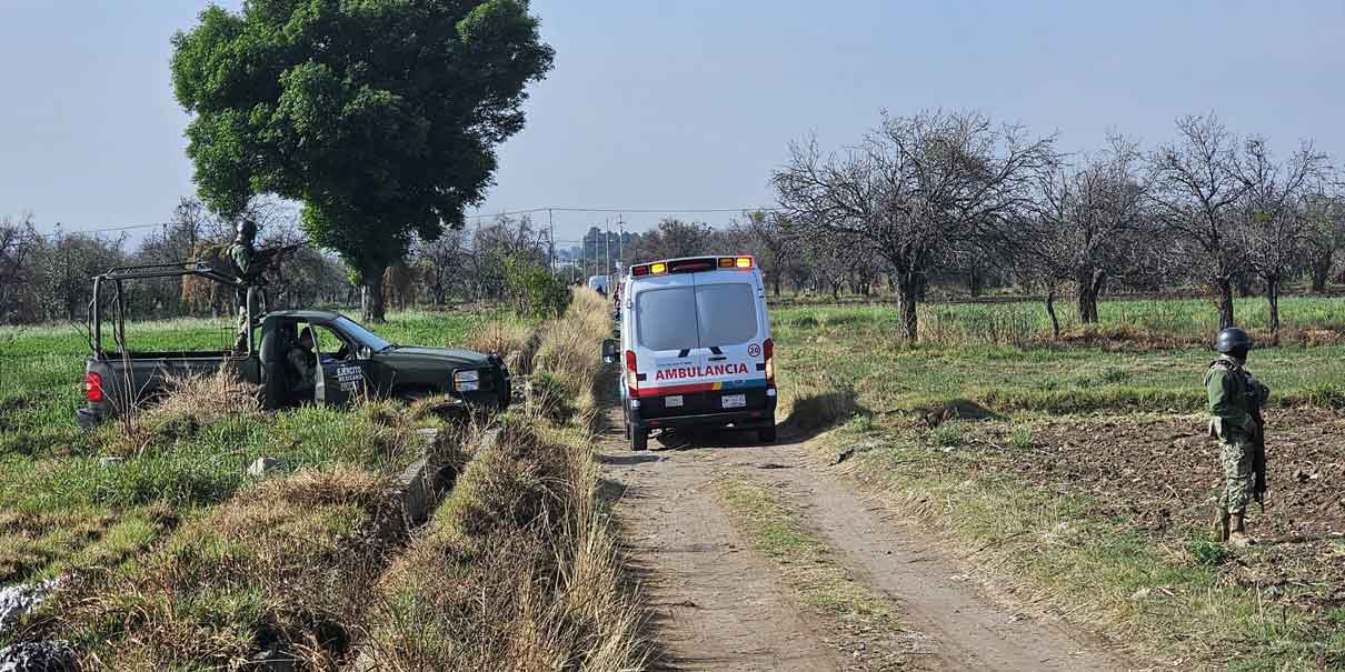 Hallan cadáver en terrenos baldíos de Cholula, con signos de violencia