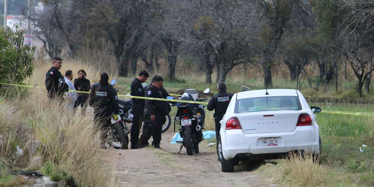 Hallan cadáver en terrenos baldíos de Cholula, con signos de violencia