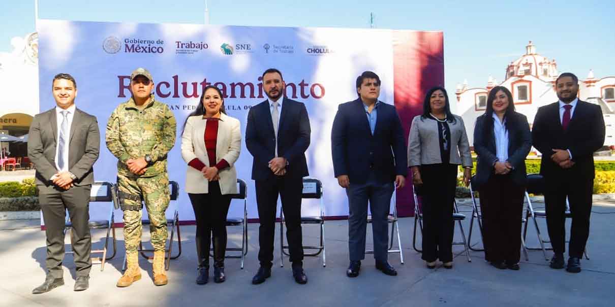 Se ofertarán más de 2 mil 800 empleos en la Jornada de Reclutamiento de San Pedro Cholula