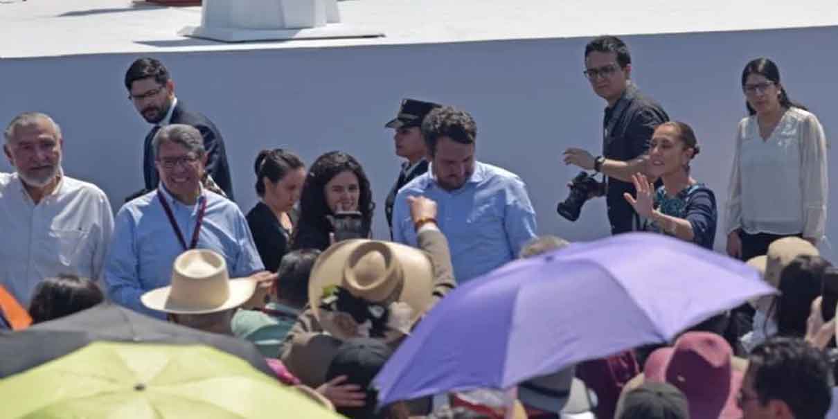 Así dieron la espalda líderes morenistas a Sheinbaum por tomarse foto con hijo de AMLO