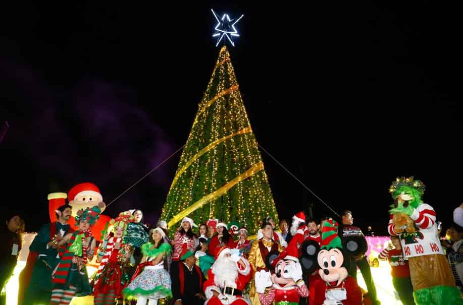 La magia de las fiestas decembrinas a llegó a San Pedro Cholula