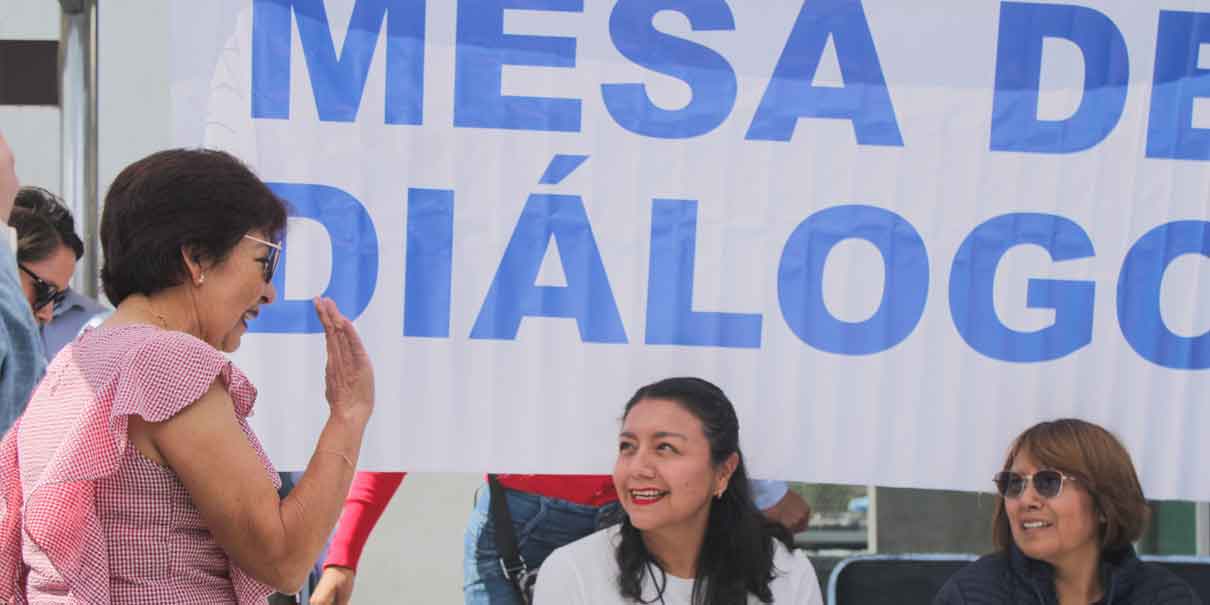 Lilia Cedillo llamó al diálogo a universitario en recorrido por CU