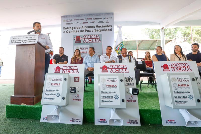 Más seguridad en San Jerónimo Caleras con la entrega de Alarmas Vecinales