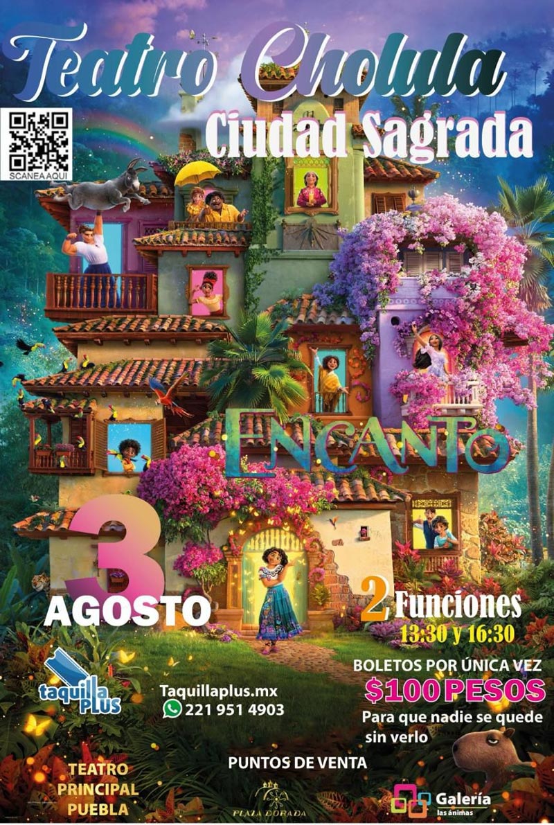 Magia, música y diversión con “Encanto” en el Teatro Ciudad Sagrada