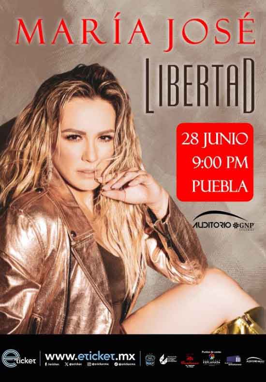 María José regresa a Puebla con su gira “Libertad” y un show inolvidable