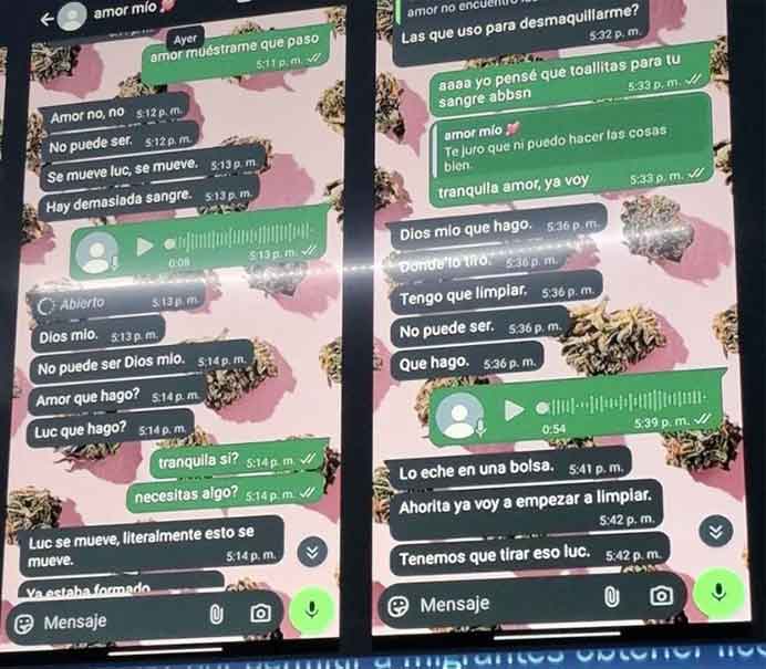 Mensajes de WhatsApp revelan el escalofriante plan de los padres para abandonar a su bebé