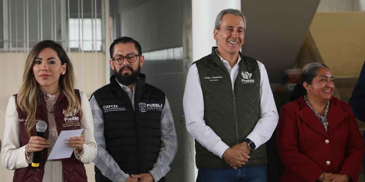 Pepe Chedraui entrega techado escolar con captación pluvial en la Primaria General Tlanesse