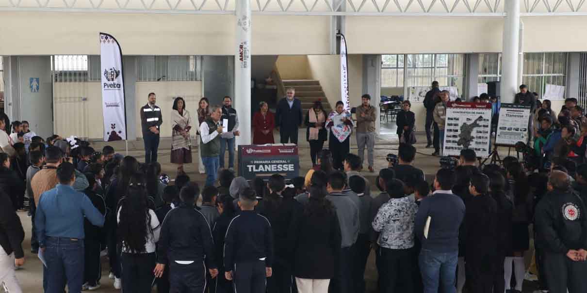 Entrega Pepe Chedraui obra educativa en la Primaria General Tlanesse