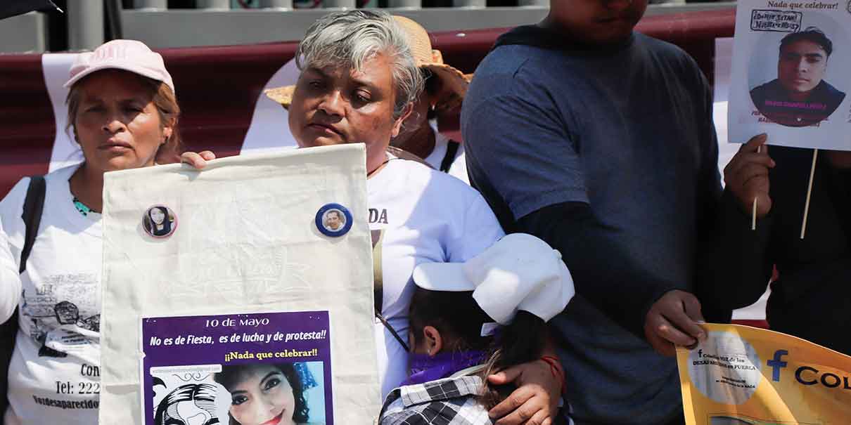 Piden justicia para madres desaparecidas en Puebla