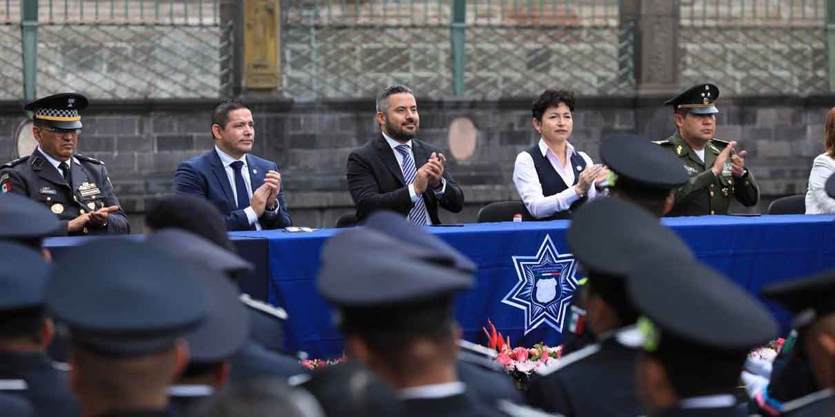 95 nuevos policías municipales toman protesta en Puebla capital