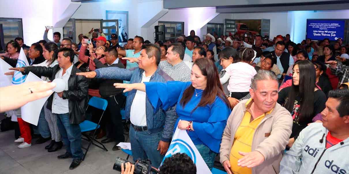 Puebla requiere líderes afirma Lalo Rivera a la militancia panista en Chignautla
