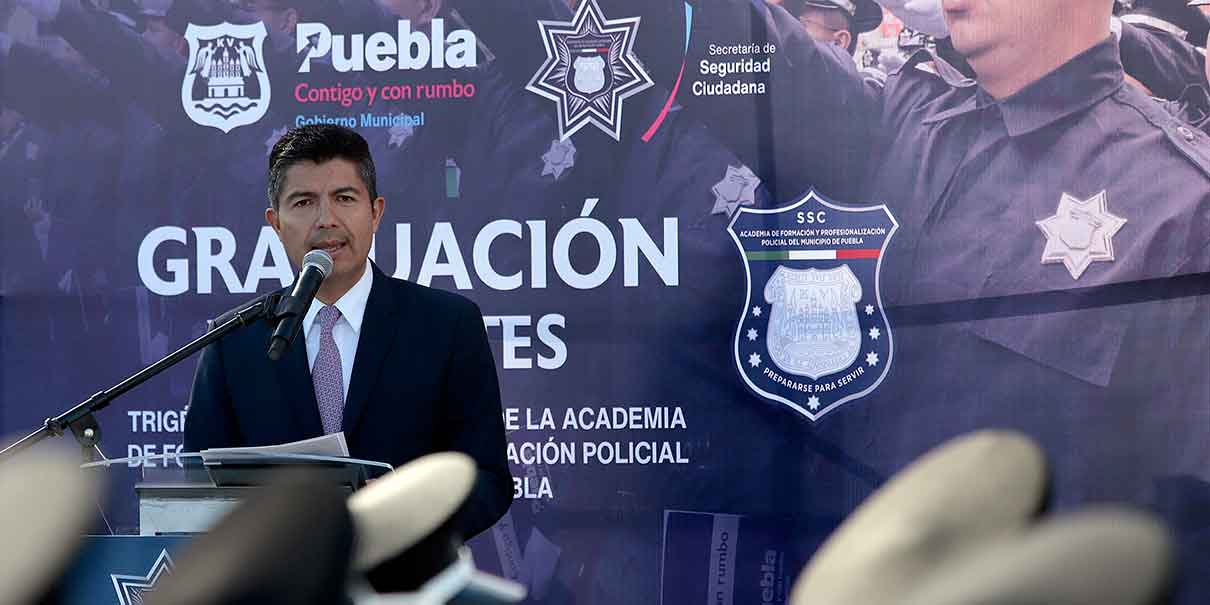 Refuerzan 61 nuevos cadetes a la policía municipal de Puebla
