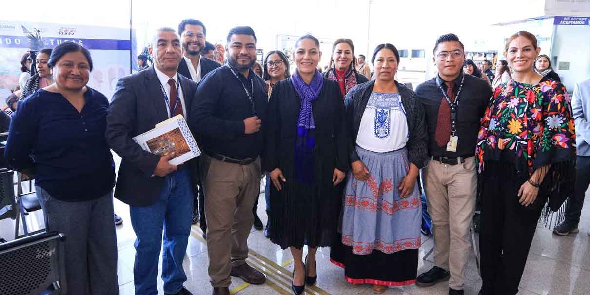 San Andrés Cholula brilla en el Aeropuerto Internacional de Puebla con su riqueza cultural