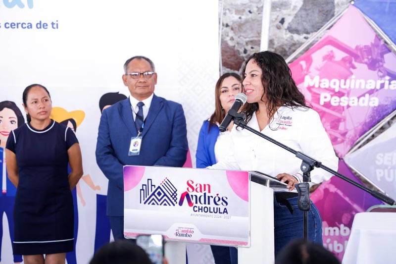 San Francisco Acatepec recibe Jornada de Proximidad Social encabezada por Lupita Cuautle