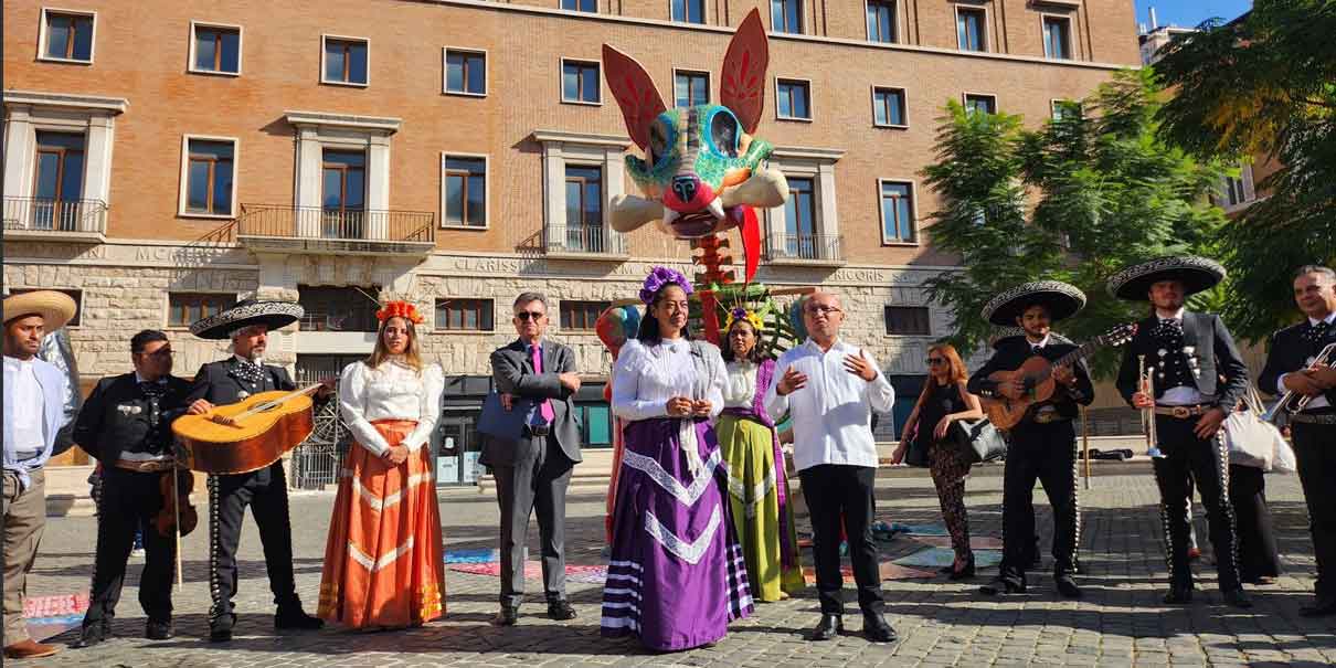 Llegaron las Catrinas Monumentales a Roma, Italia 