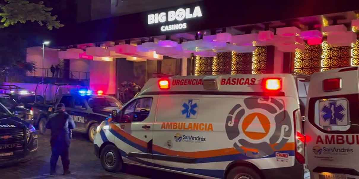 Balacera deja 2 muertos y 3 heridos en casino de Lomas de Angelópolis