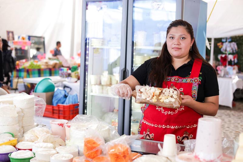 Inició la Feria del Queso en Santa María Tonantzintla