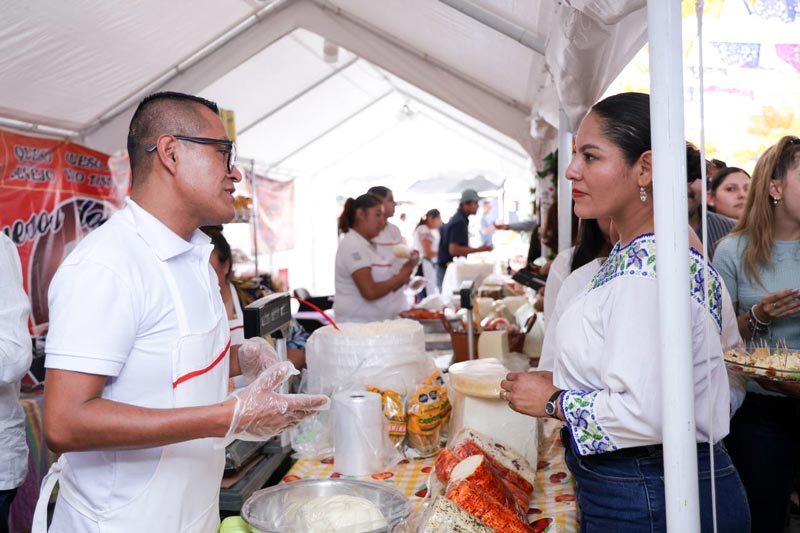 Inició la Feria del Queso en Santa María Tonantzintla