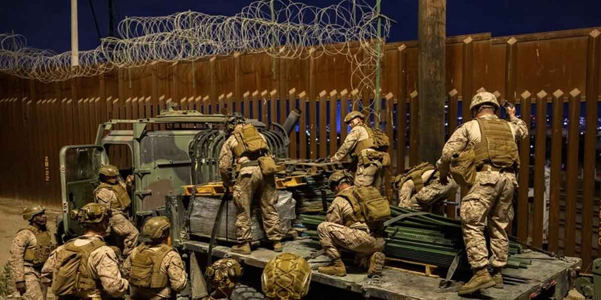 Trump ordena nuevas zonas militares en la frontera para frenar a migrantes