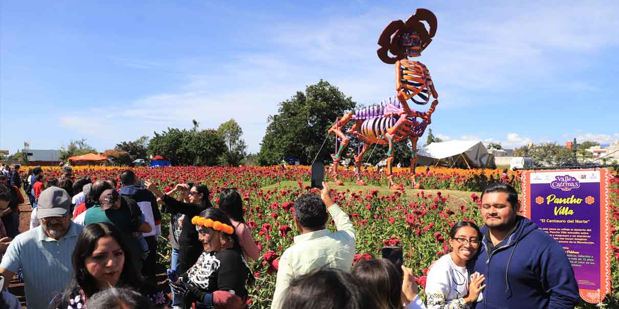 Valle de Catrinas, éxito turístico y desafíos de seguridad en Atlixco