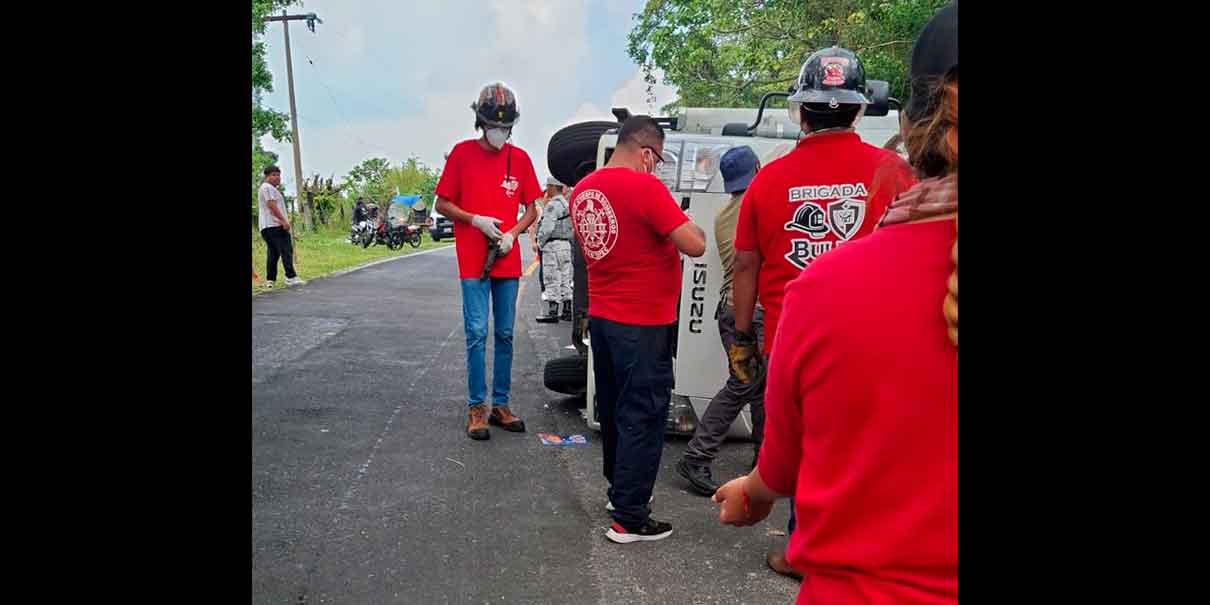 Accidente vial en Juan Galindo
