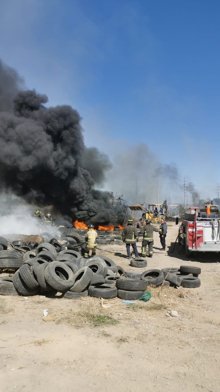 Incendio de llantería