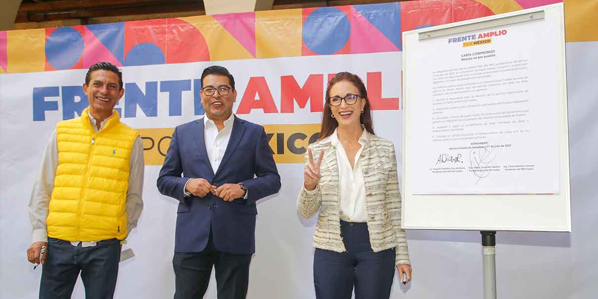 Ya pactaron PRI, PAN y PRD lanzar convocatoria para la alianza en Puebla