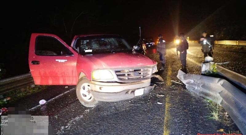 Choque en carretera estatal 101 deja tres personas heridas en Venustiano Carranza