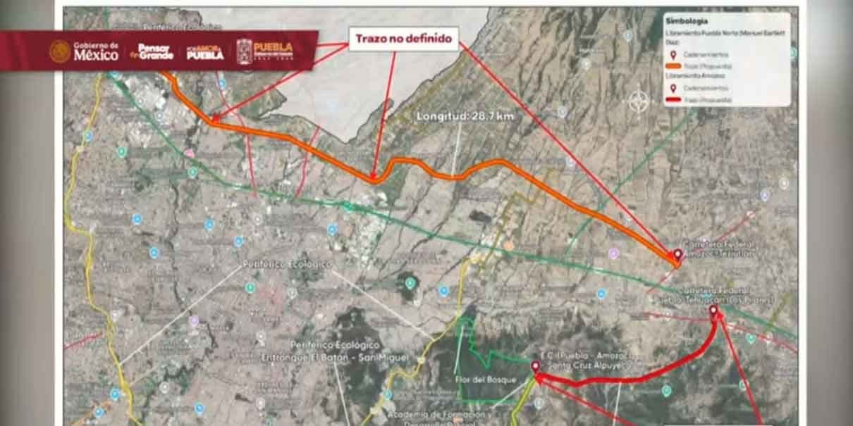 Armenta anunció el Periférico 5 de Mayo; tendrá 28.7 km, este es el trayecto