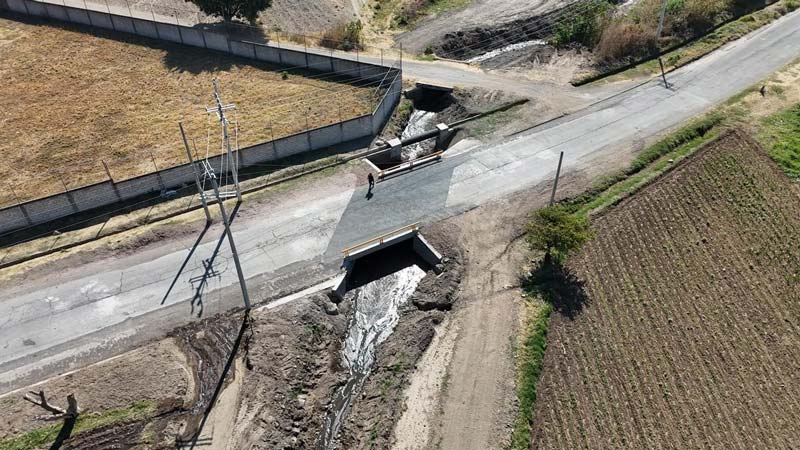 Ariadna Ayala entregó la rehabilitación del puente Tenextepec–La Soledad