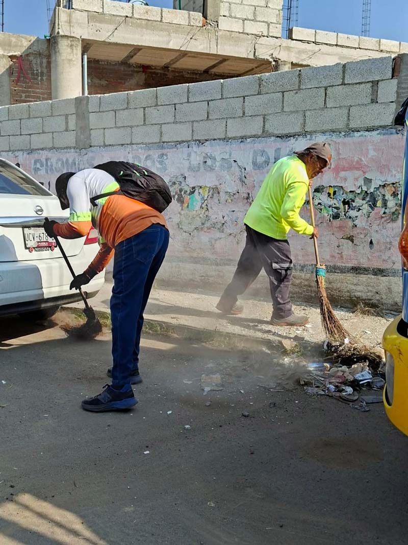 Arranca nueva jornada de limpieza en San Pedro Cholula con programa “Barriendo tu Calle”