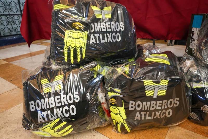 Atlixco invierte más de 1.5 millones de pesos en equipamiento para emergencias