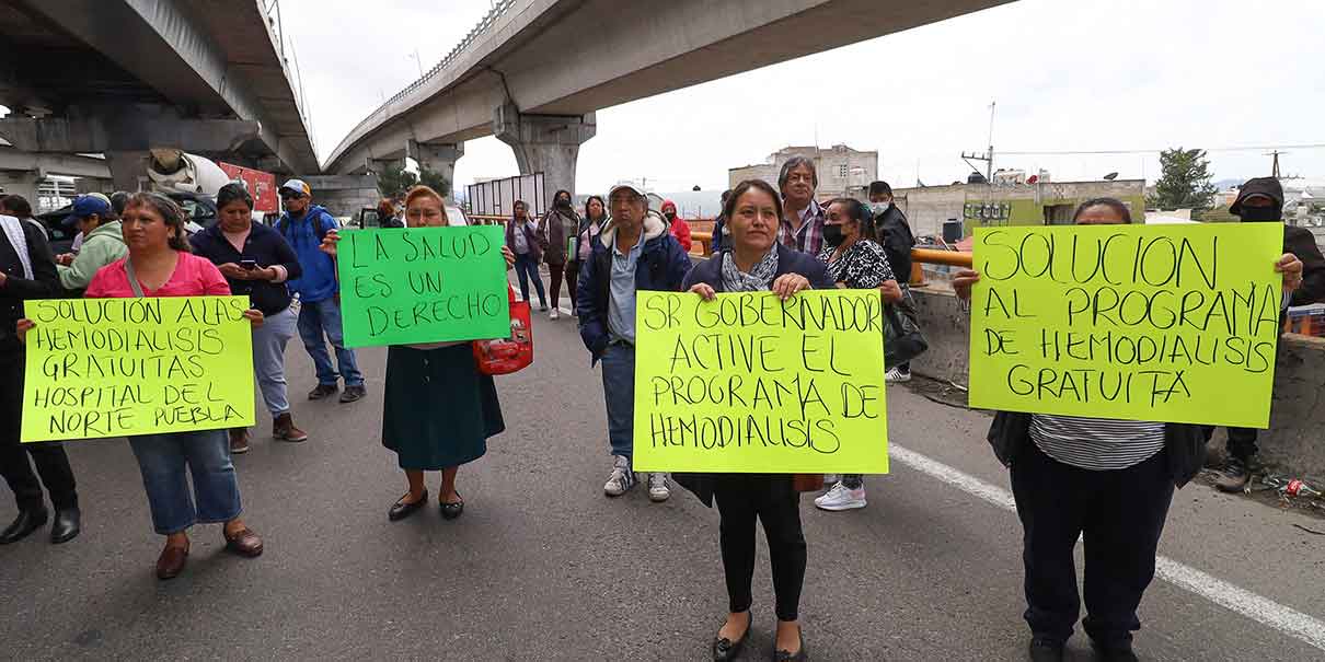 Bloqueo en la México-Puebla