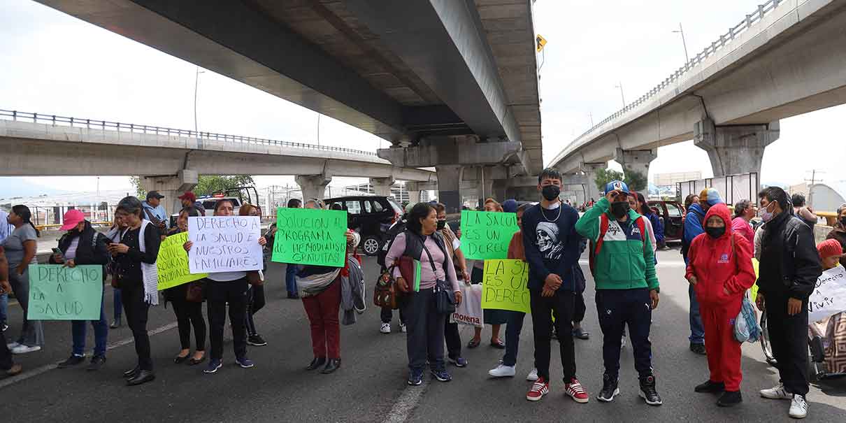 Bloqueo en la México-Puebla