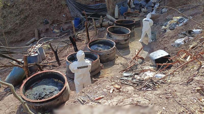 Desmantelan cinco narcolaboratorios en tres estados clave del narcotráfico: Jalisco, Nayarit y Sinaloa