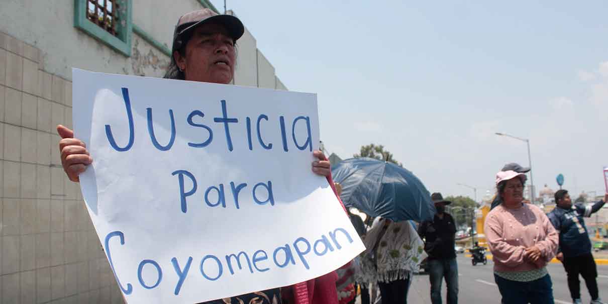 Protesta en el Congreso de Puebla