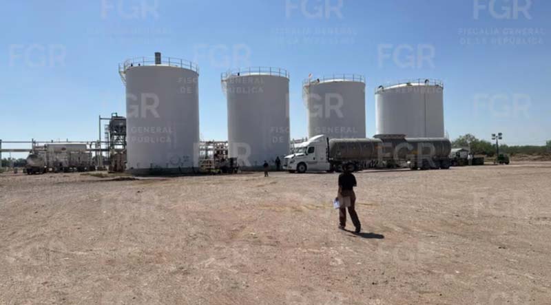 Aseguran una planta clandestina de hidrocarburos en Reynosa, Tamaulipas