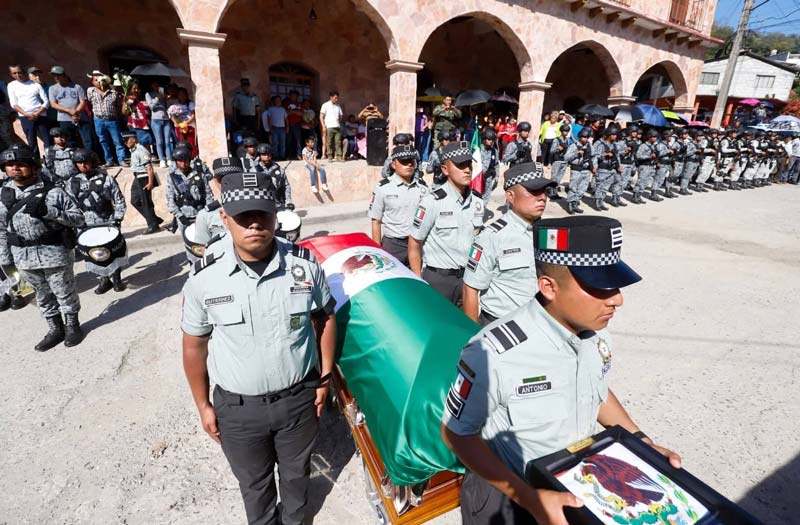 Chicontla lloró al Sargento Juan Vázquez; un héroe al enfrentarse al CJNG