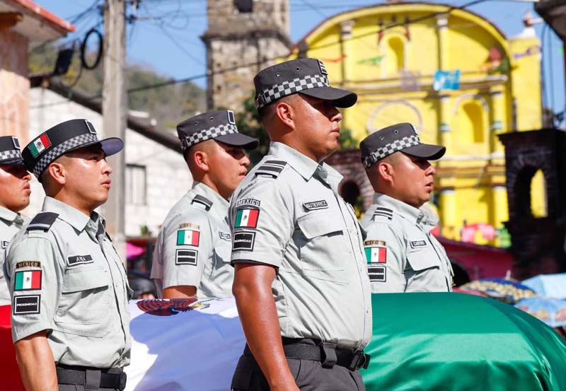Chicontla lloró al Sargento Juan Vázquez; un héroe al enfrentarse al CJNG