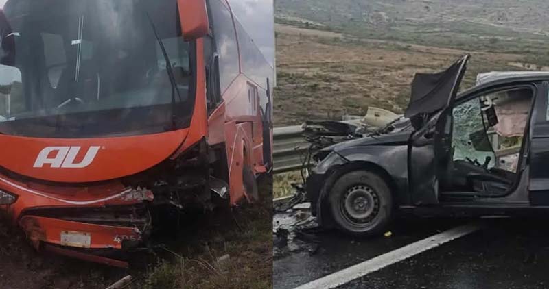 Falla eléctrica provoca incendio de autobús en la Puebla-Orizaba