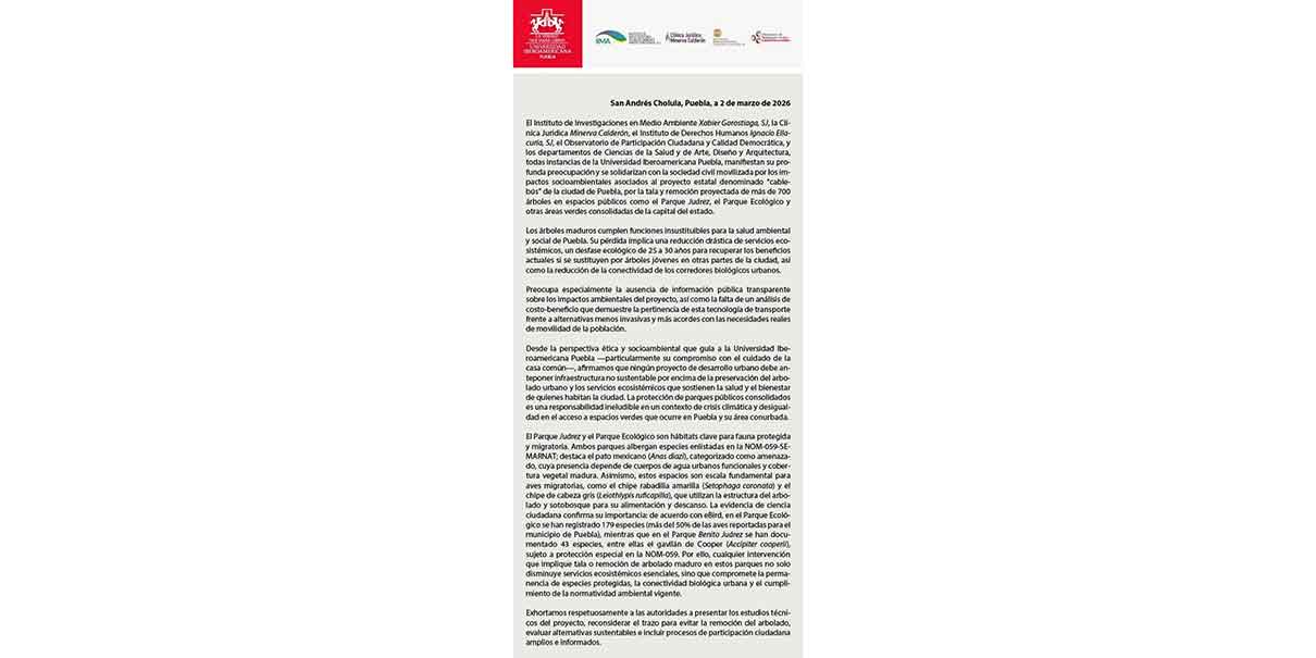 Comunicado Ibero