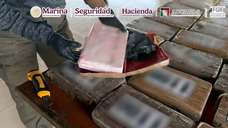 Incautan más de una tonelada de cocaína en puerto de Lázaro Cárdenas; Michoacán reporta reducción de homicidios