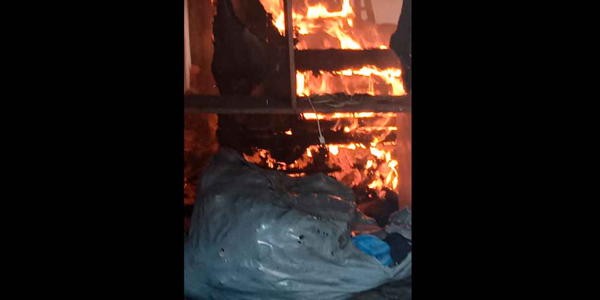 incendio en taller
