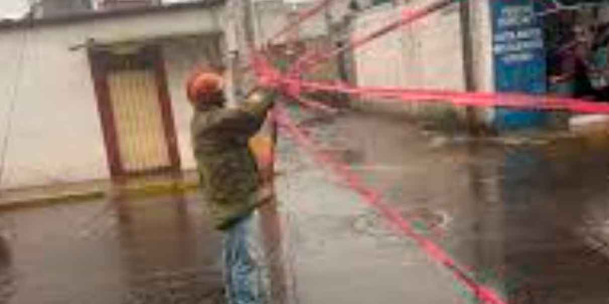 Operativo por lluvias en Texmelucan