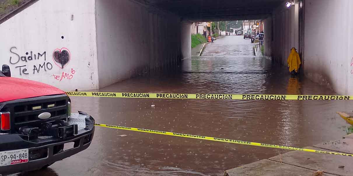 Operativo por lluvias en Texmelucan