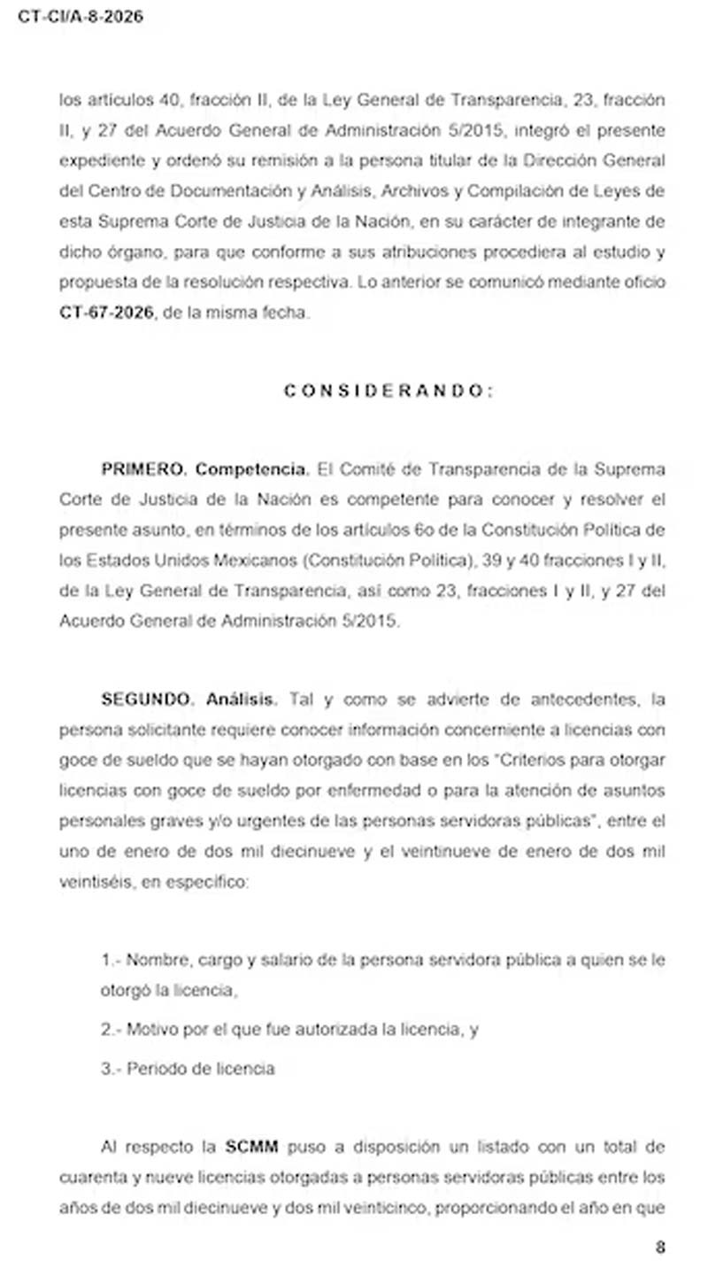 La vieja Corte concedió "licencias doradas" a 49 funcionarios de alto nivel