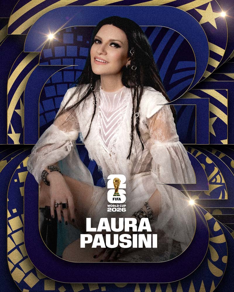 Laura Pausini brillará en la clausura del Mundial 2026 junto a Robbie Williams
