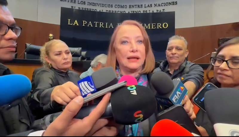 Legisladora se da su “manita de gato” en plena sesión del Senado