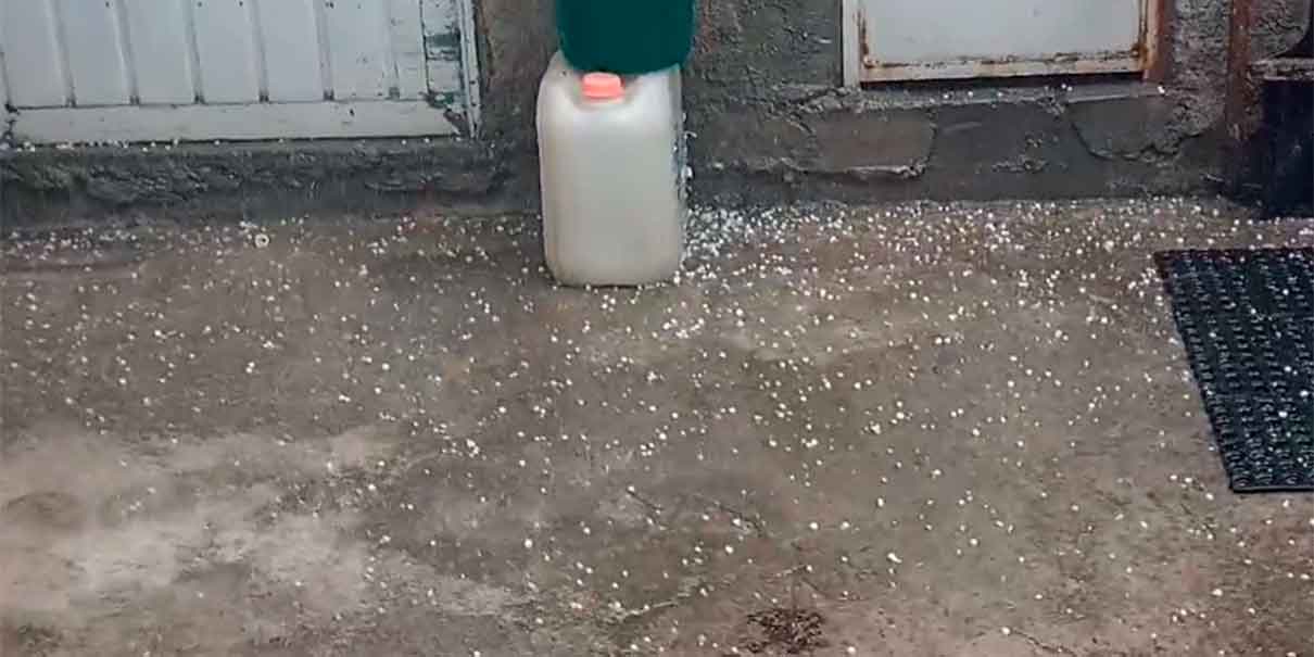 lluvia en mercado Domingo Arenas