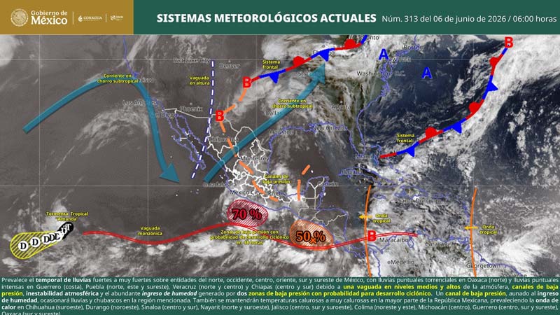 ¿Dónde lloverá más? Temporal de lluvias y calor golpean al país este fin de semana